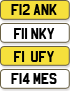 Latest number plate release