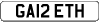 GA12 ETH  current style numberplate example