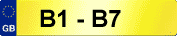 NUMBER PLATE B1