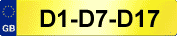 CAR REGISTRATION D1