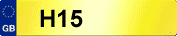 VEHICLE NUMBER PLATE H15