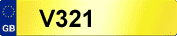 CHERISHED NUMBER PLATE V321