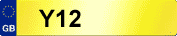 NUMBER PLATE Y12