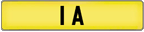 Dateless plate example '1 A'
