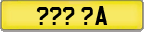 Search for A Reg Suffix Numberplates