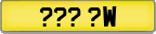 Search for W Reg Suffix Numberplates