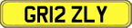 12 Private Number Plate Example