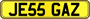 JE55 GAZ plate example