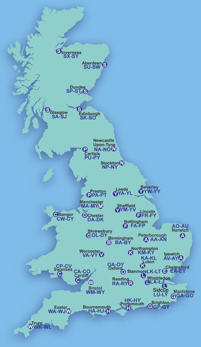 dvla map of local offices