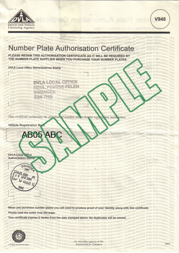 This document is an authorisation certificate that proves entitlement to a