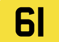 DVLA 61 Car Registrations