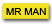 number plate MR MAN