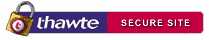 Thawte secure website