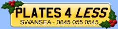 Buy Number Plates for Less home page