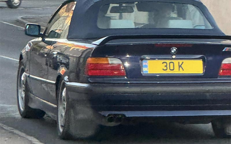 hyper private number plate 30K