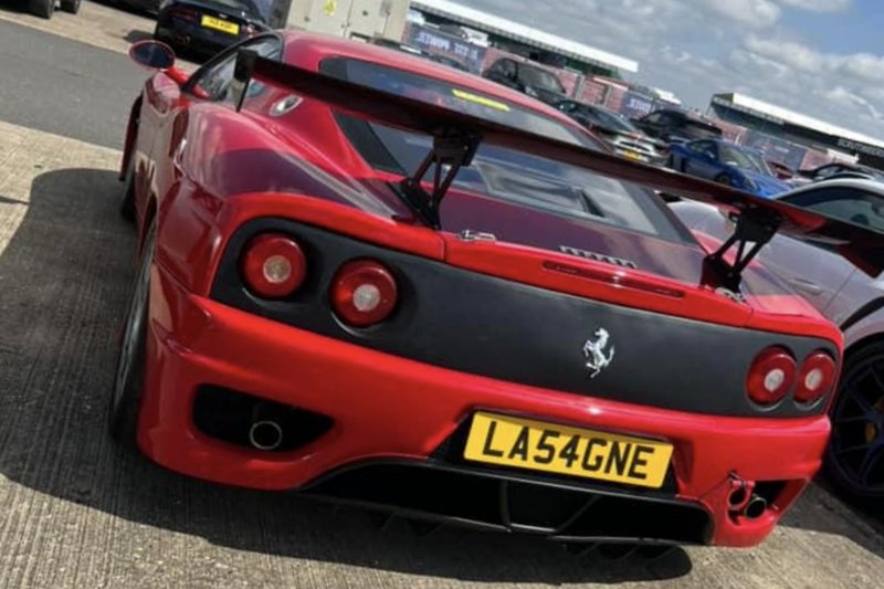 private number plates food LA54GNE