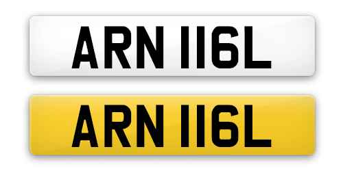 ARN116L private number plate from Plates4less