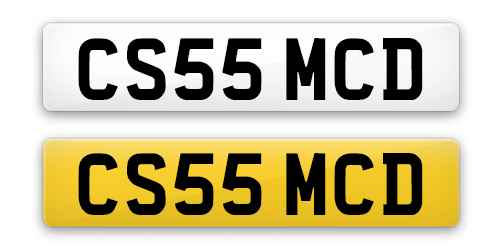 CS55MCD private number plate from Plates4less