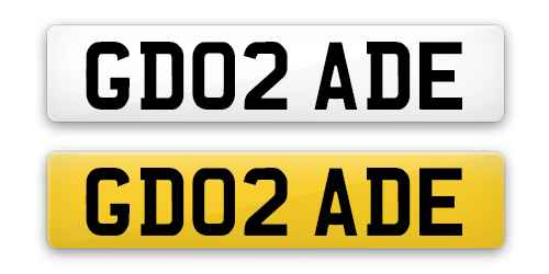 GD02ADE private number plate from Plates4less
