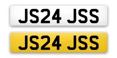 JS24JSS private number plate from Plates4less
