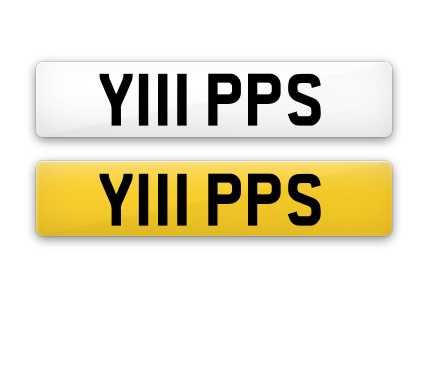 Y111PPS private number plate