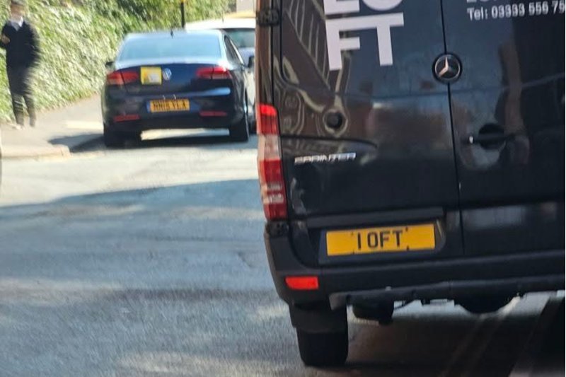Business related private number plate