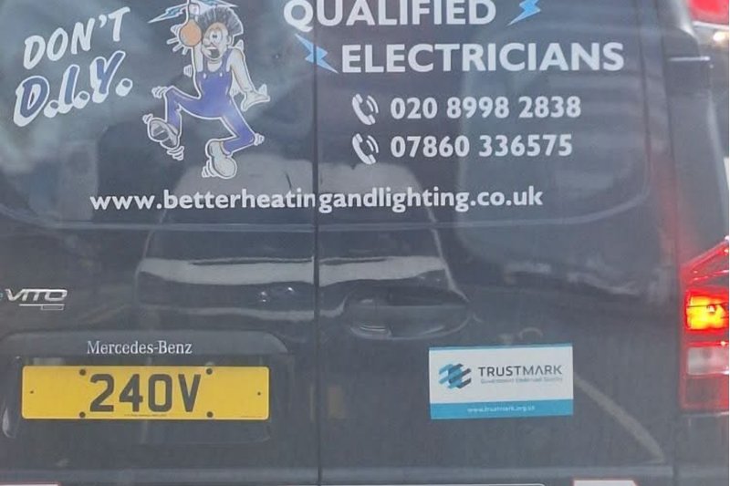 Business related private number plate
