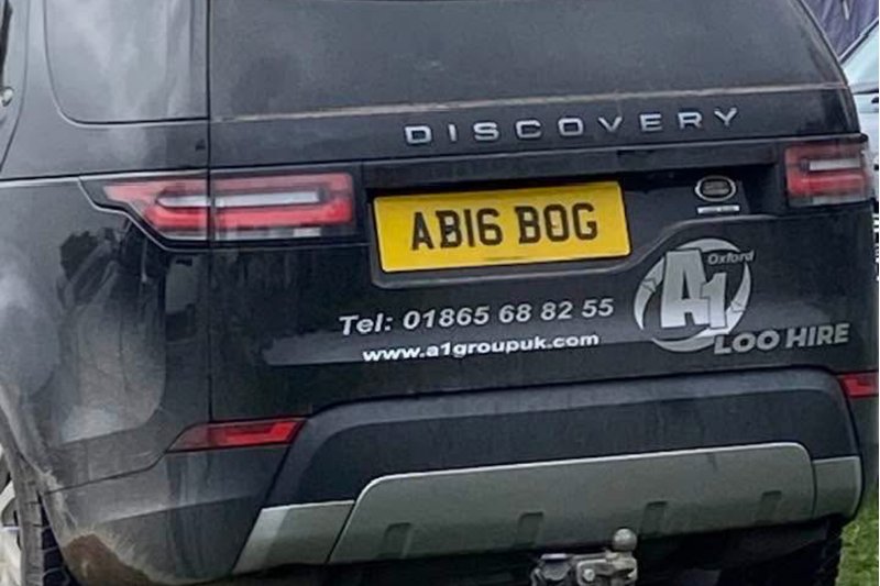 Business related private number plate