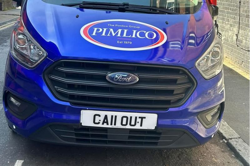 Business related private number plate