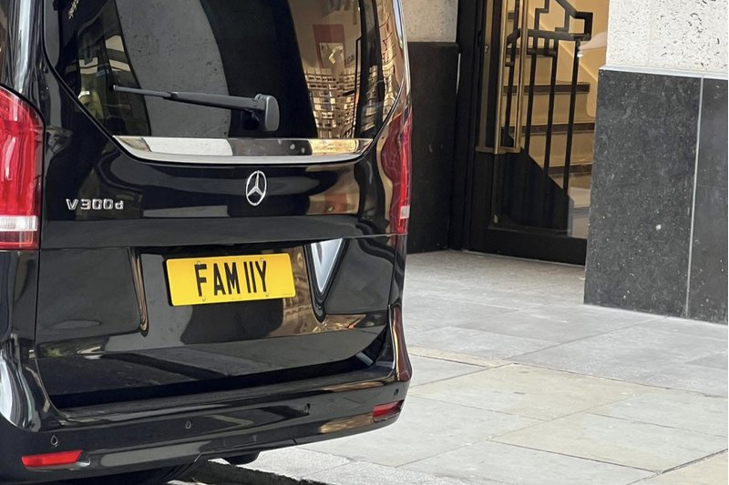 Family related private number plate