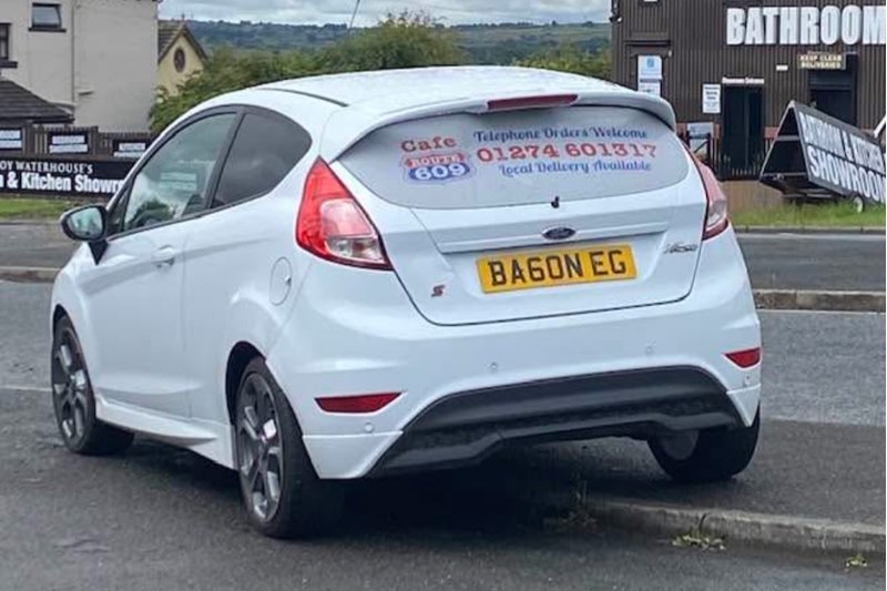 Food related private number plate