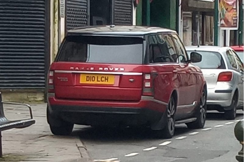 Fun private number plate