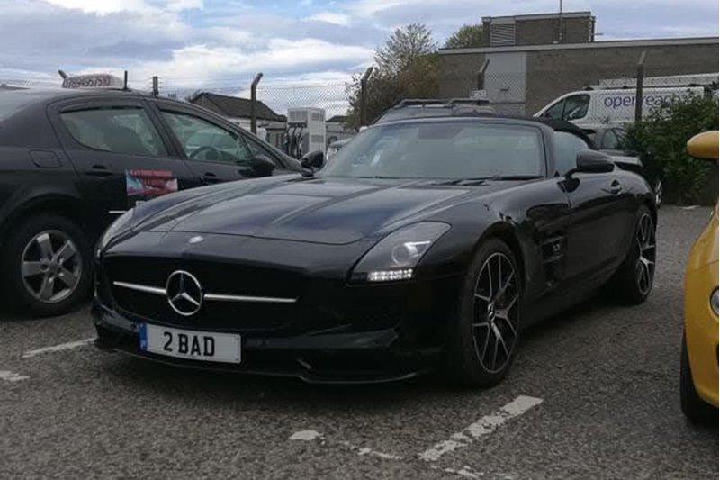 Funny private number plate