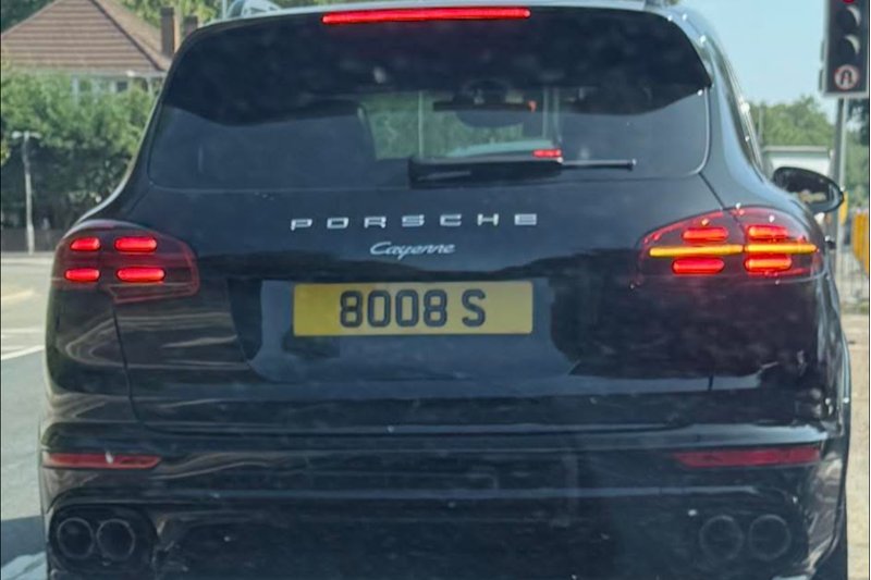 Funny private number plate