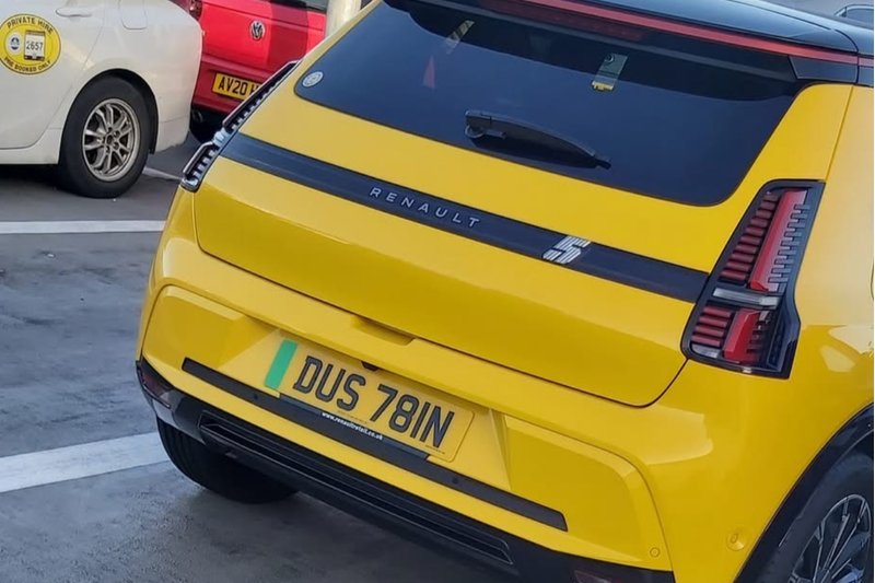 Funny private number plate