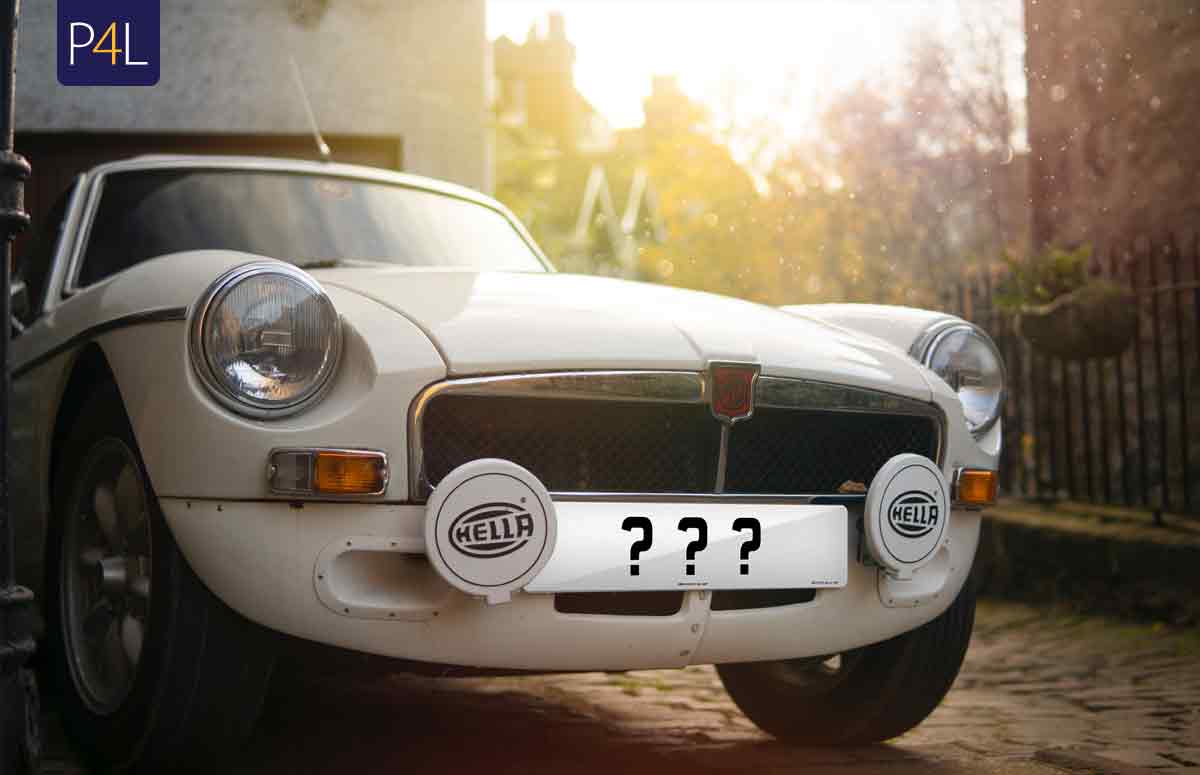 Existing number plate