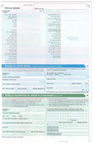 Registration certificate v5c A Guide